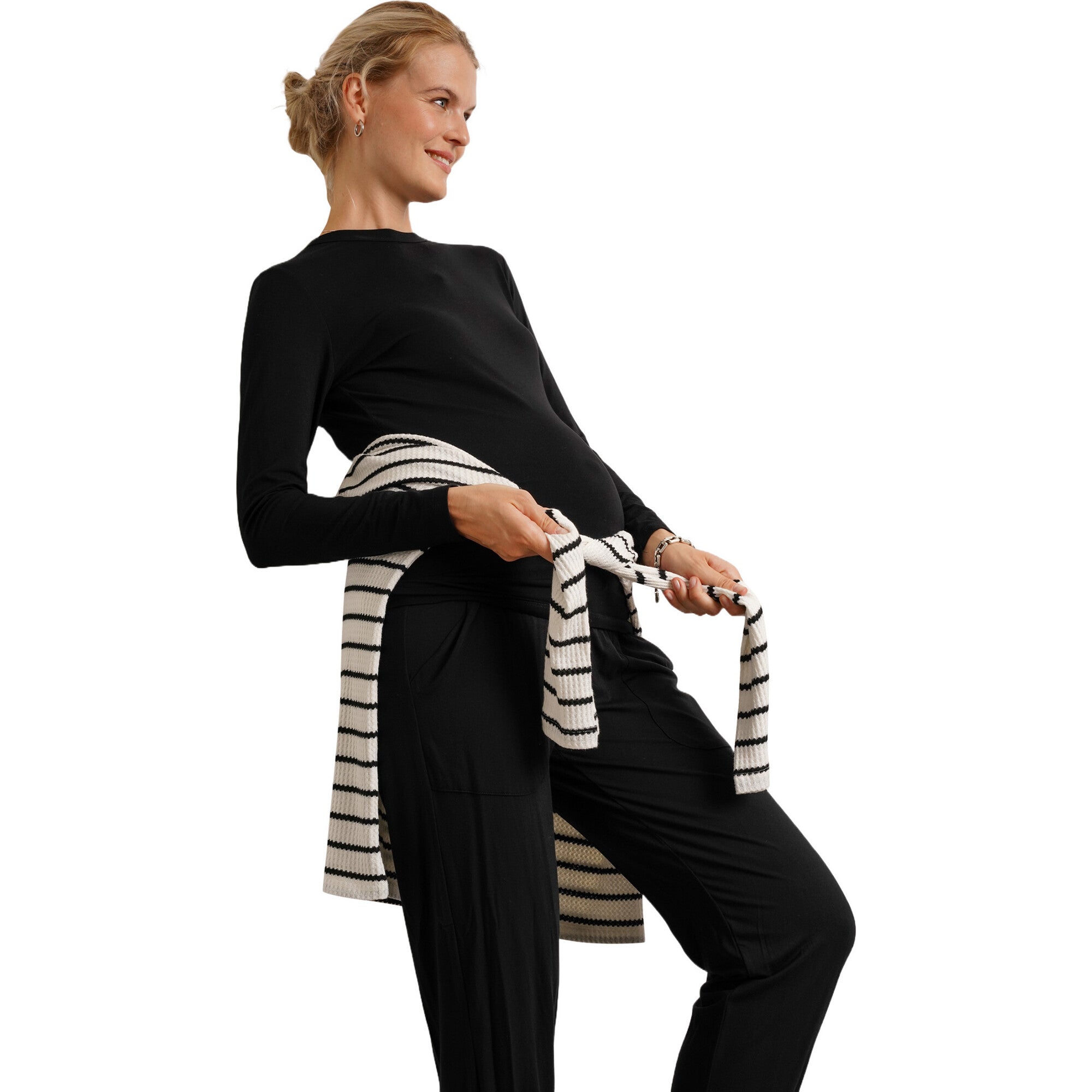 Liv Long Sleeve Crew Neck Maternity Tee