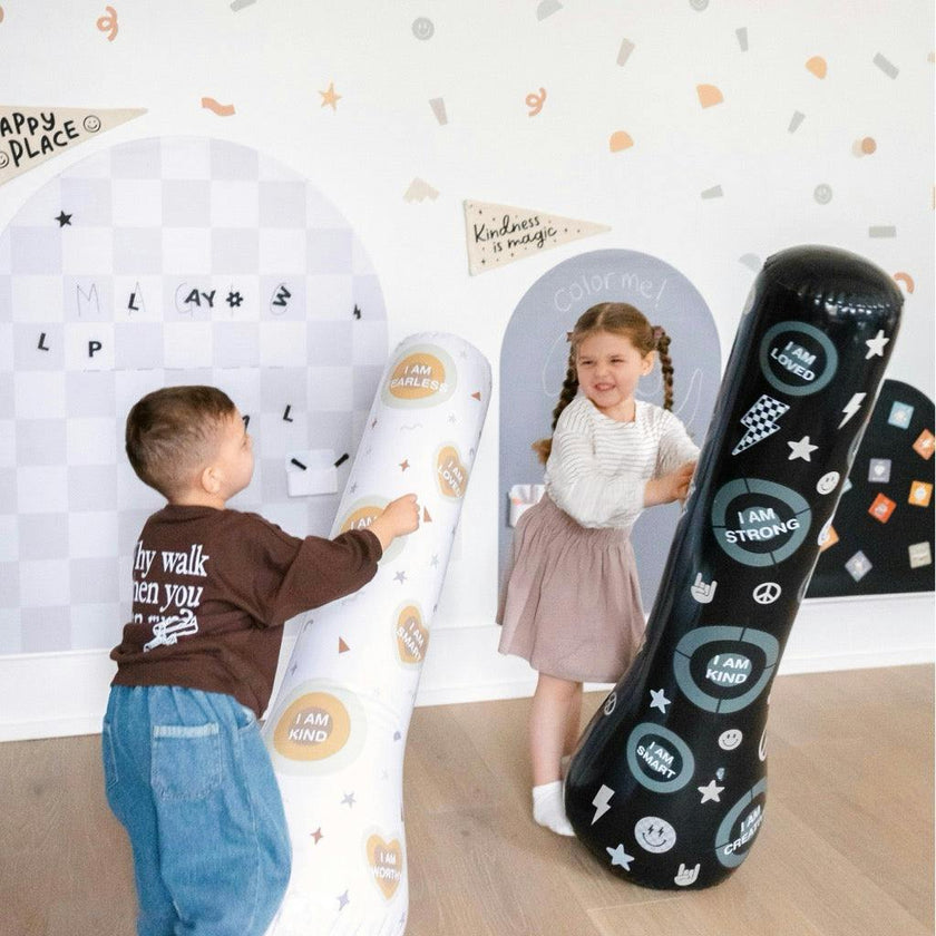 Magic Puncher - Inflatable Punching Bag for Kids with Positive Affirmations