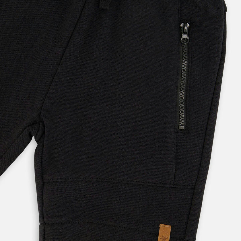 French Terry Shorts With Cross Seams
