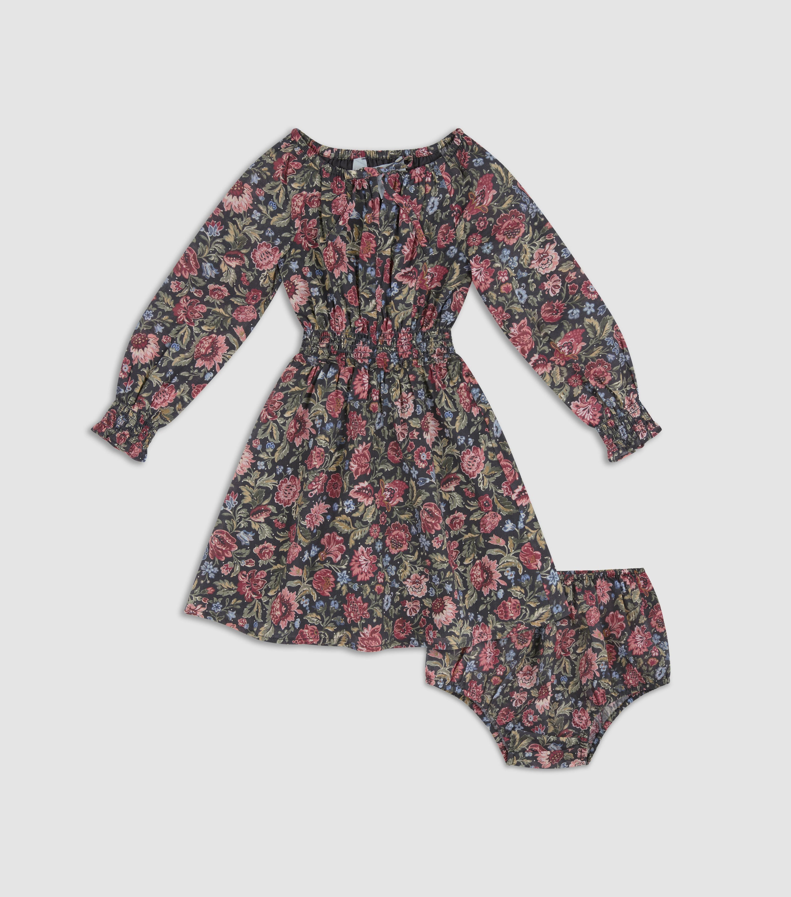 The Baby Gretta Dress -  Jacobean Sprig
