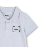 Blue Polo Baby Romper