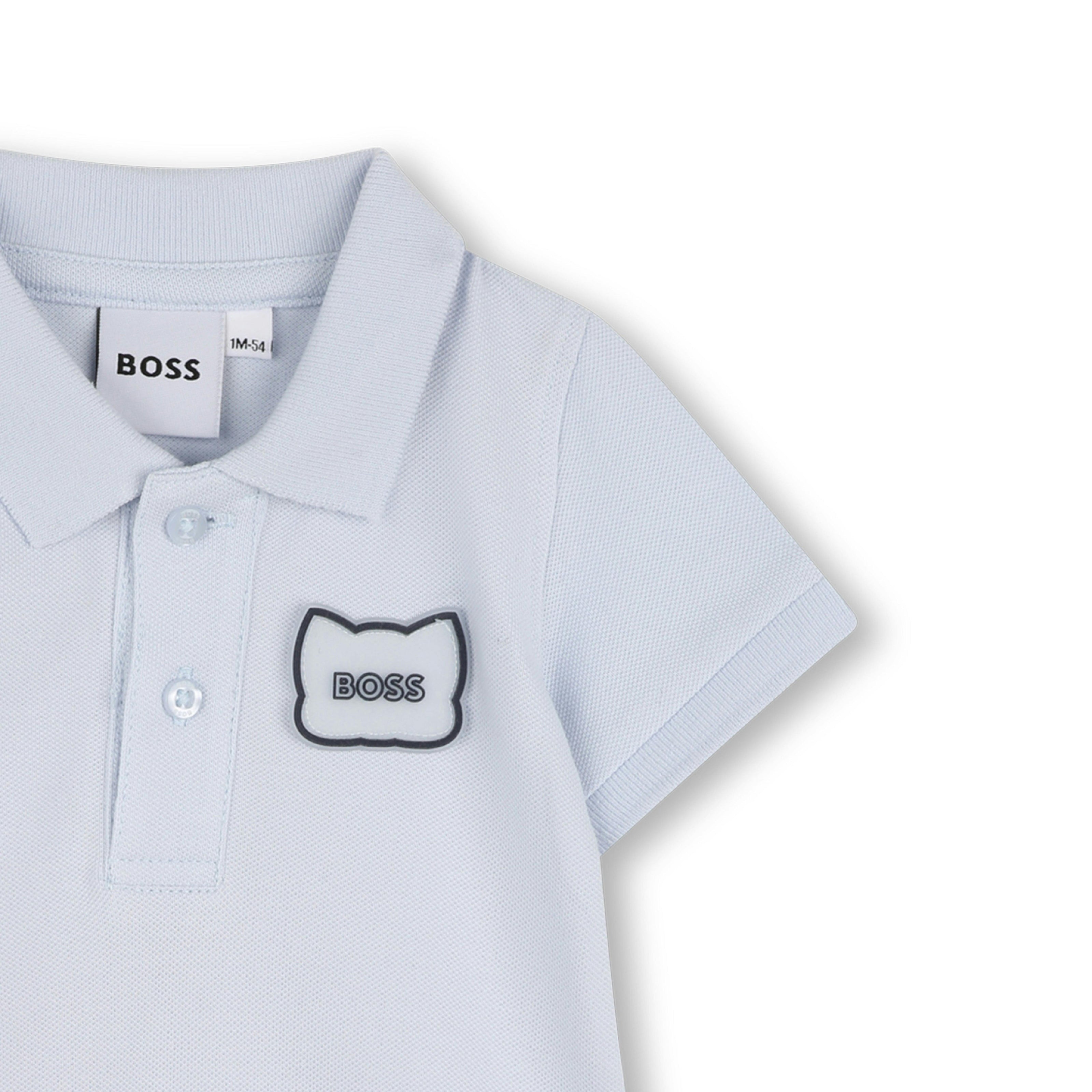 Blue Polo Baby Romper