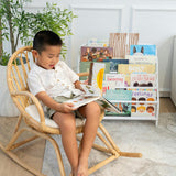 Elena Kids Montessori Bookshelf - White