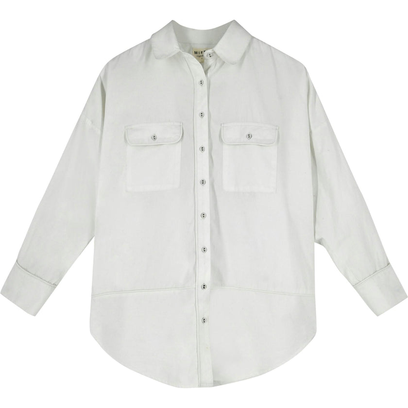 Kyoto Shirt in White Poplin