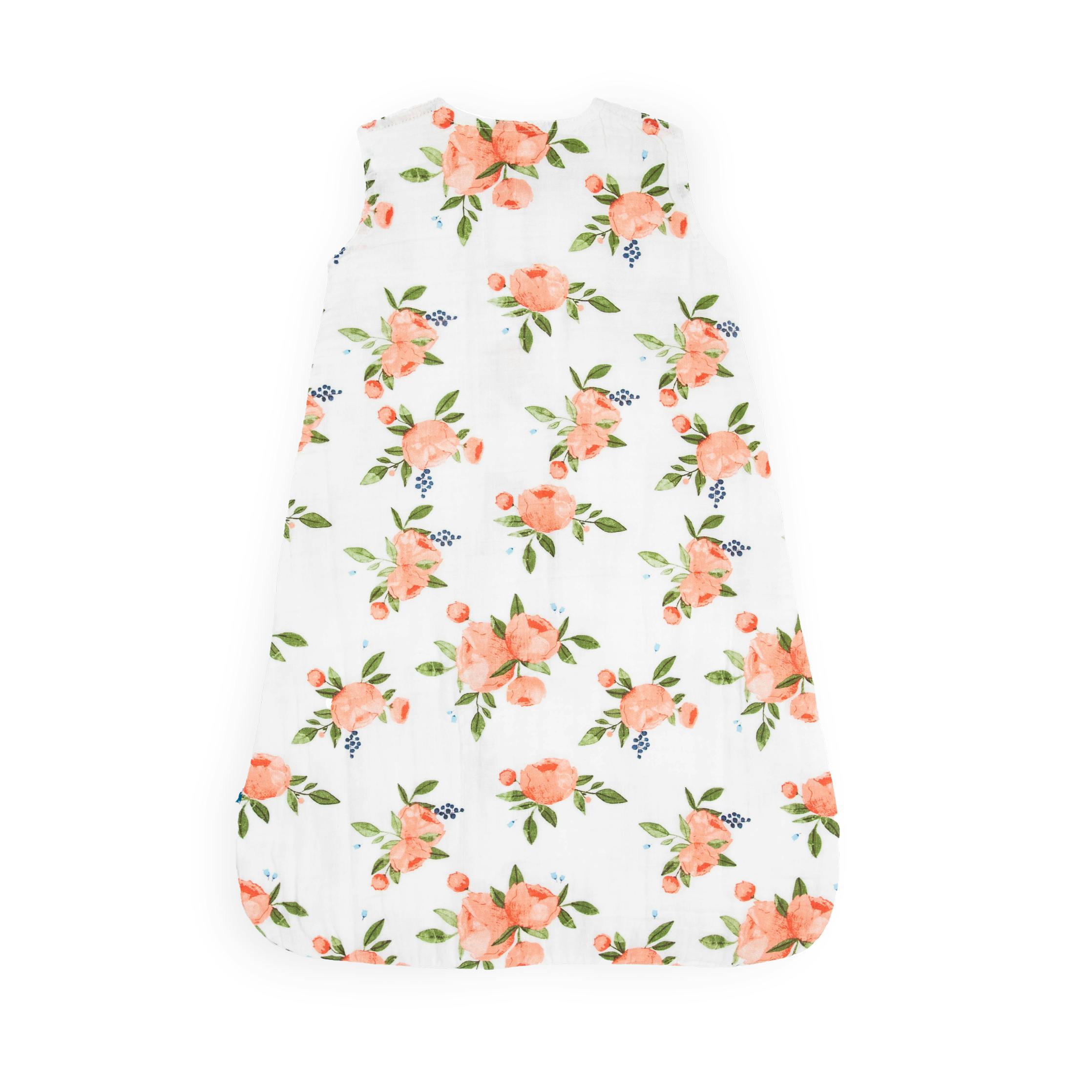 Cotton Muslin Sleep Bag - Watercolor Roses