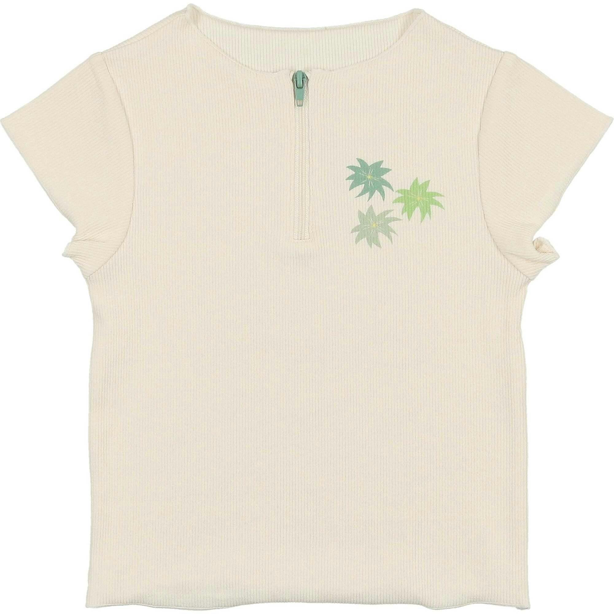Floral Ribbed Boys Top