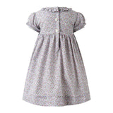 Lavender Frill Collar Smocked Dress & Bloomers