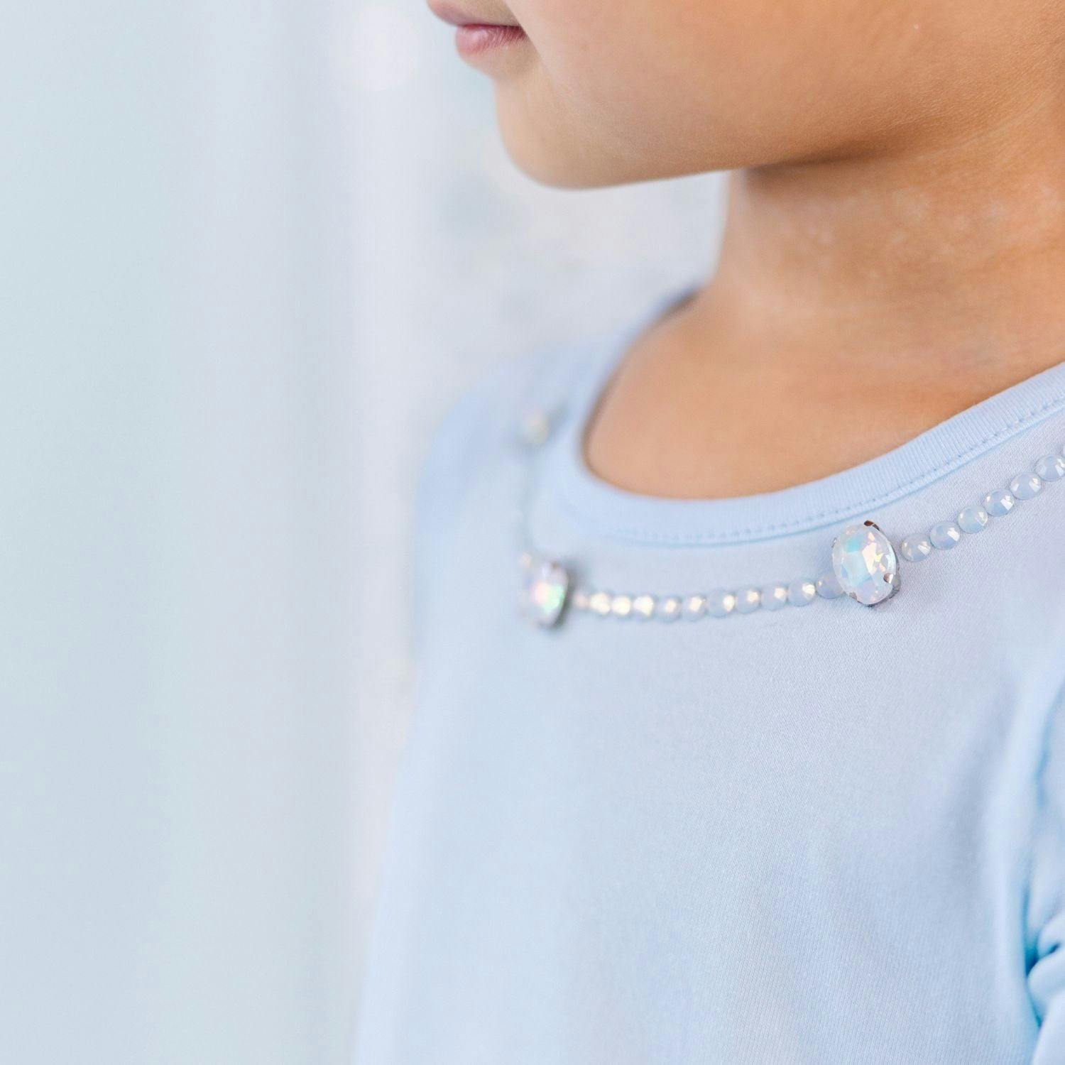 Glitter Snowflake Long Sleeve Tutu Dress