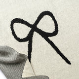 Bow Logo Knit Baby Blanket