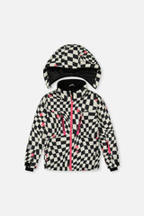 Two Piece Teknik Snowsuit Bright Pink And Checkered