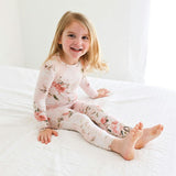 Vintage Pink Rose Classic Pajama Set