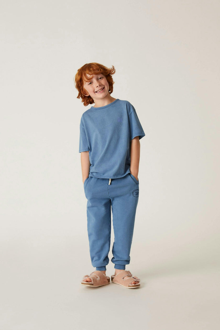 Little Locals Natural Dye Tee in Bluejay