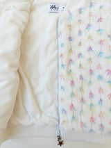 Pastel Bows Fuzzy Bomber