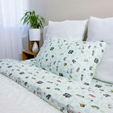 Minecraft Sleep Repeat Bamboo Twin Sheet Set