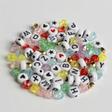 Bestie Best Friend Friendship Bracelet Bead Kit with Multicolor Crystals Letter Beads and Ceramic Star Charm DIY Jar