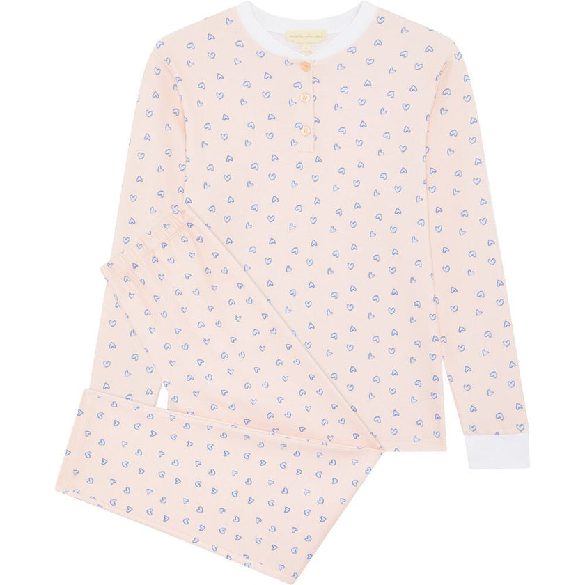 Love Heart Pyjama - Adult Pink