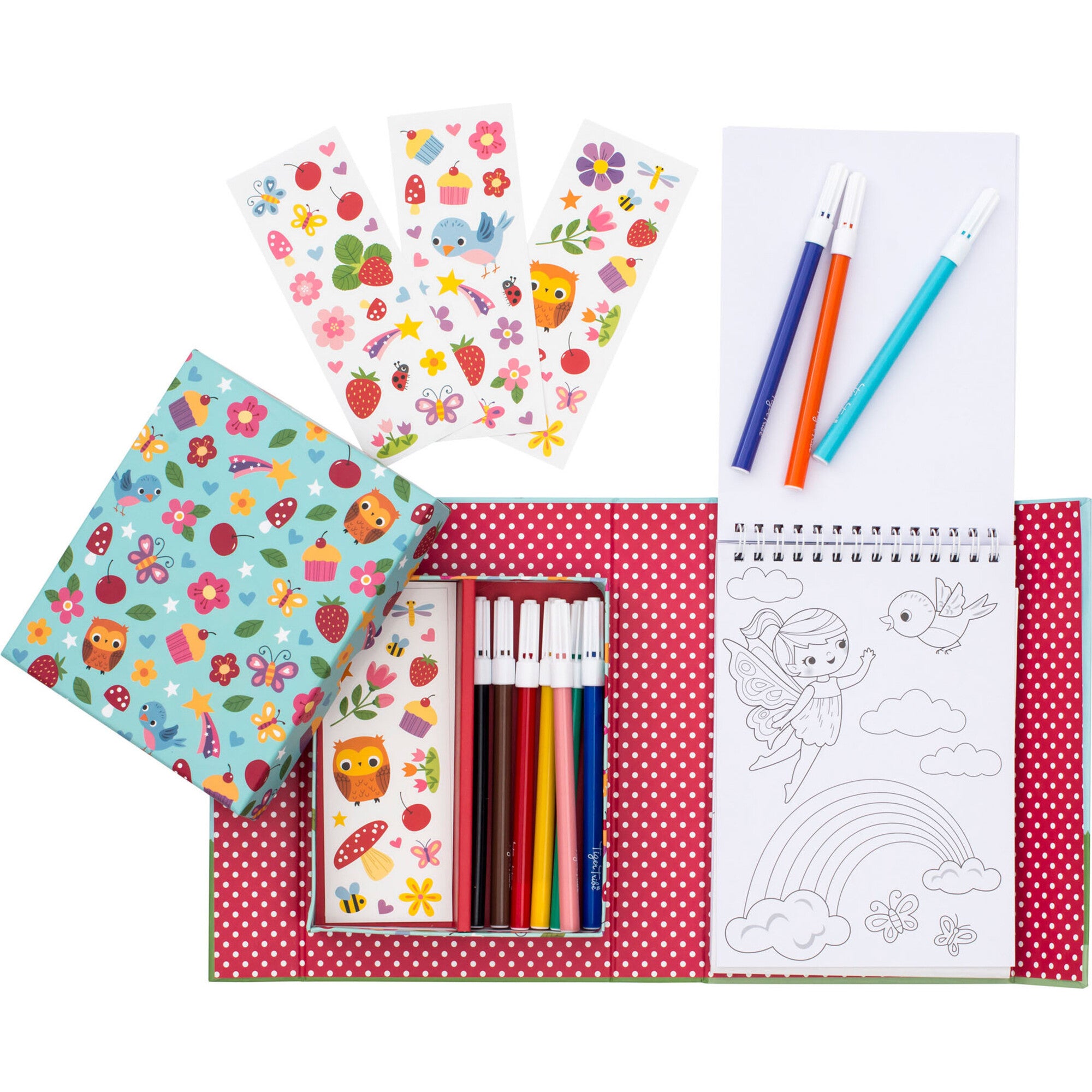 Tribe: Coloring Set - Forest Fairies Activity Set w/ Stickers