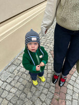 children's merino hat - choco stripes