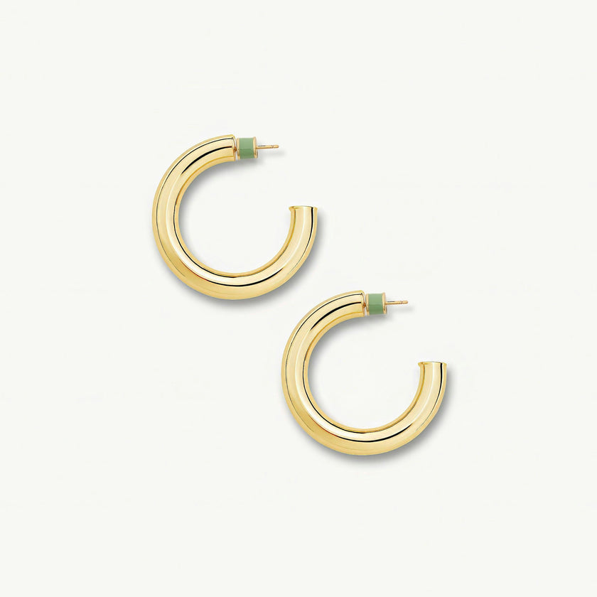 1" Perfect Hoops in Gold