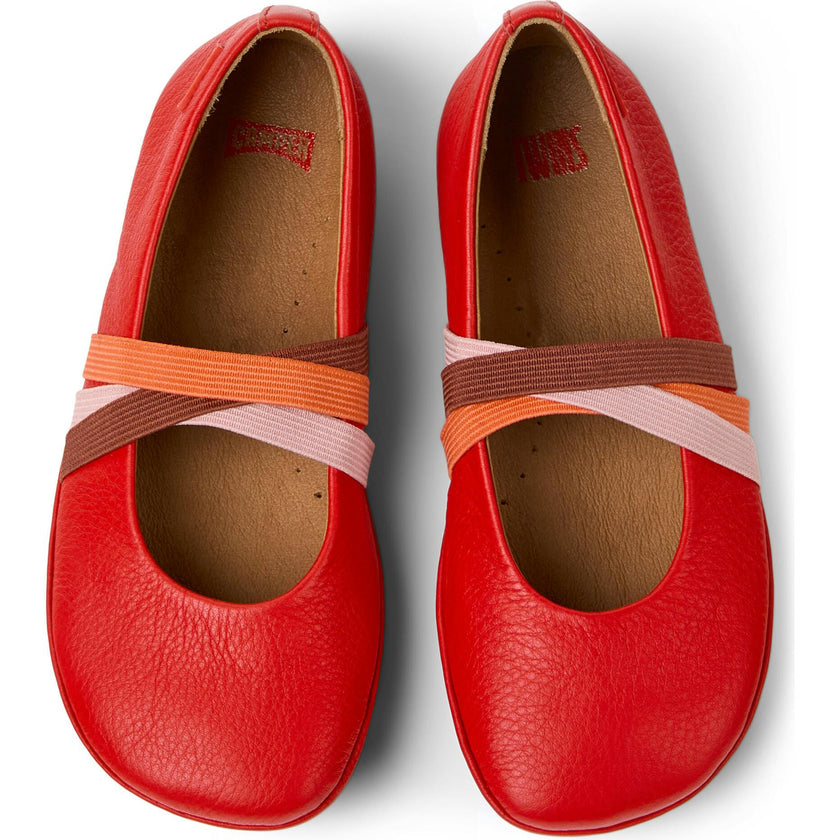 Kids Right Ballerina Flats, Red