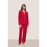 Gisele TENCEL Modal Long PJ Set, Red
