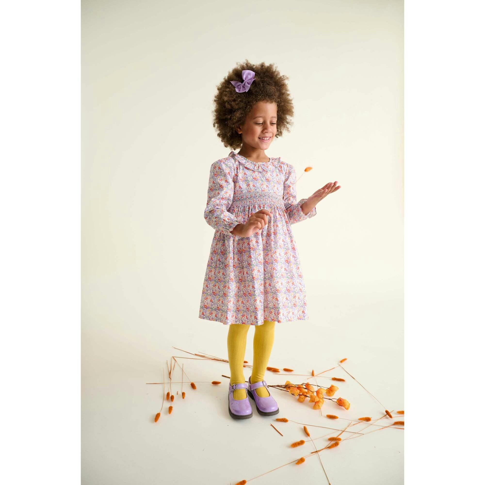 Smocked Girls Dress Coraline