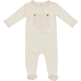 Corduroy Pocket Long Sleeve Footie