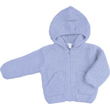 Chenille - Dusty Blue Hooded Jacket
