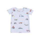 Construction Vehicles - Short Sleeve Loungewear Set