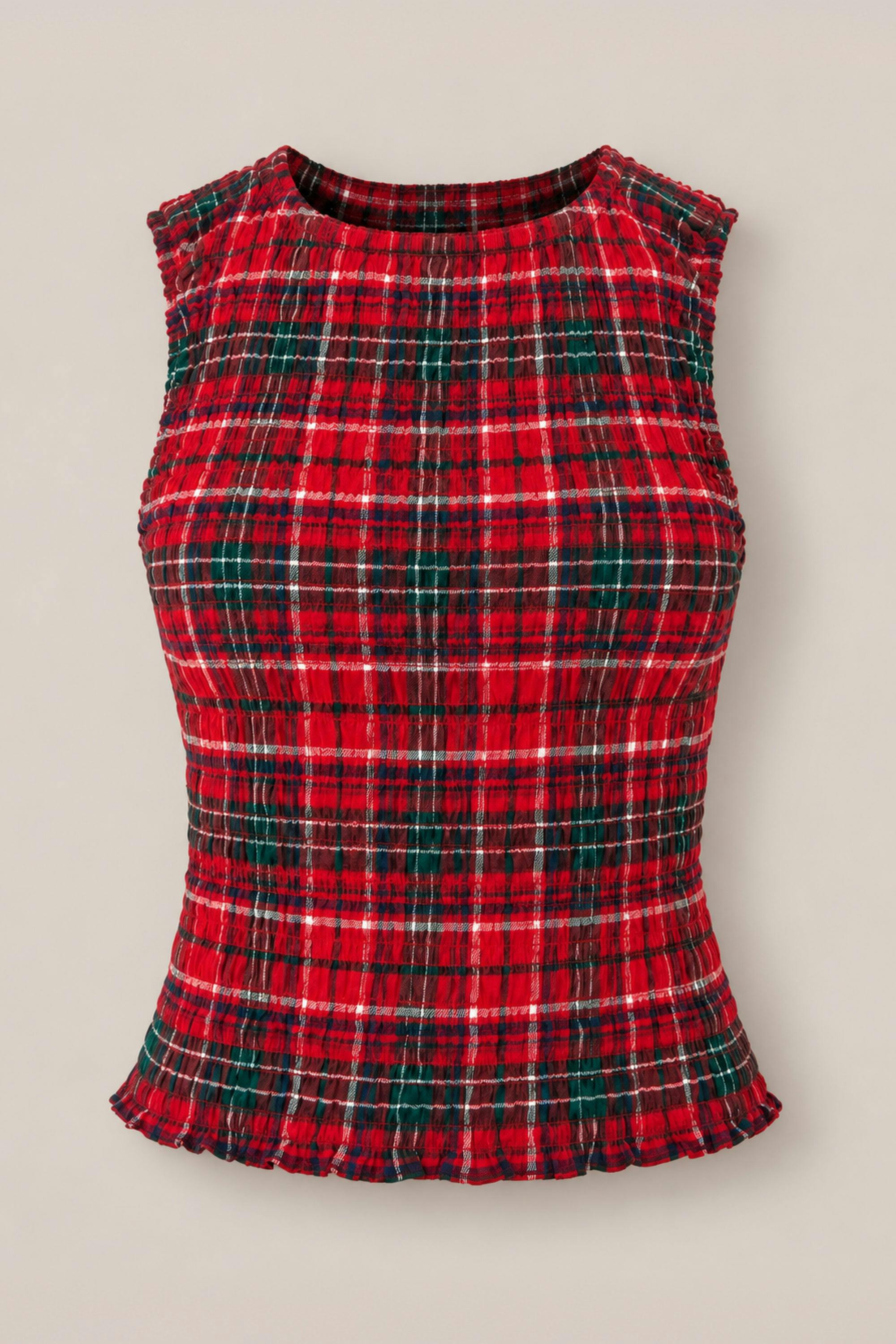 Ana Top in Christmas Cheer Plaid
