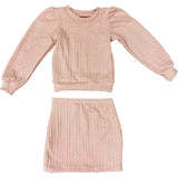 Kids Crochet Sweater And Skirt Set
