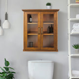 Avery Wooden 2 Door Wall Cabinet with Storage