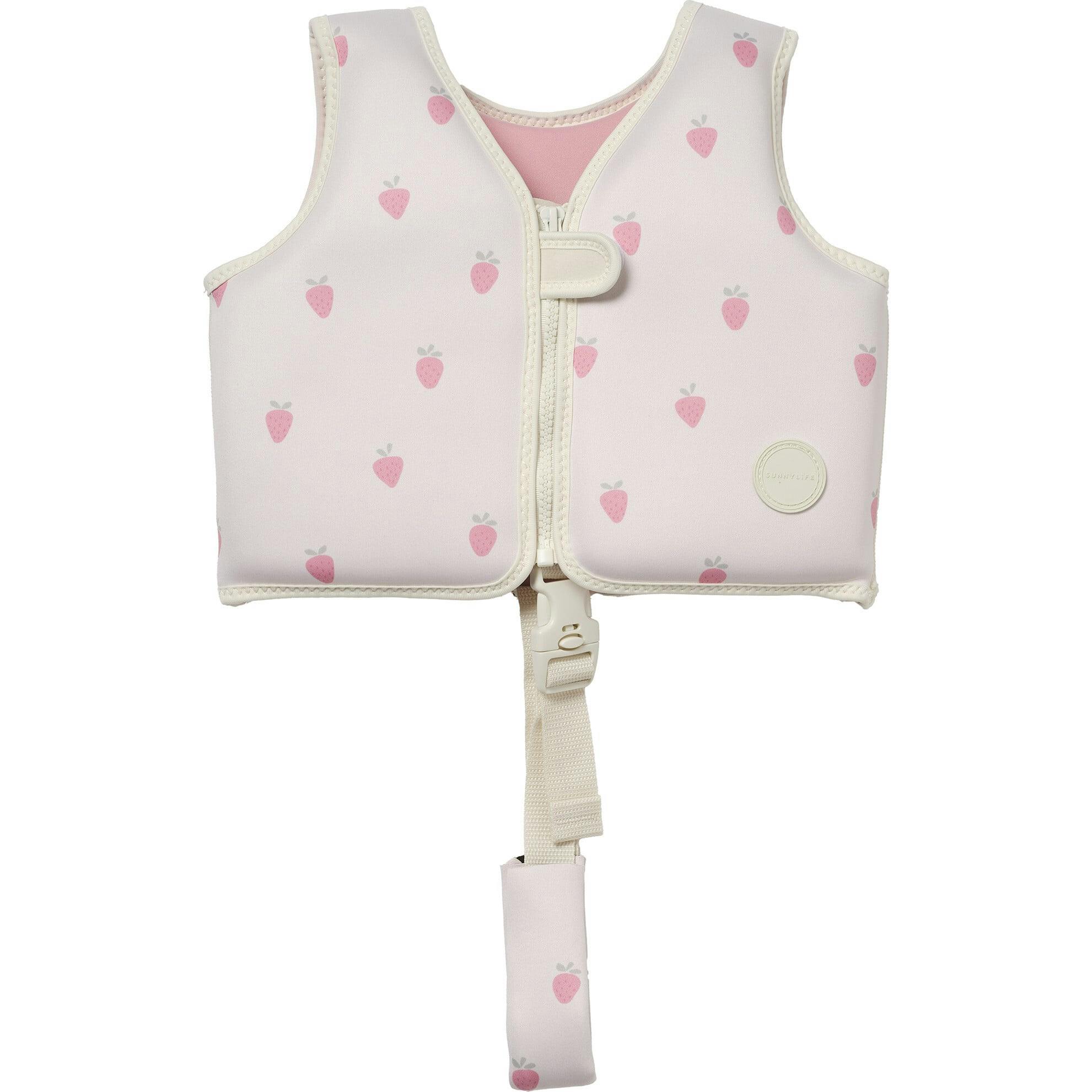 Kids Swim Vest: -3Y - Strawberry Sunshine