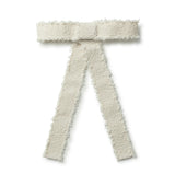 Halo Luxe Amara Deconstructed Woolen Long Tail Clip - White