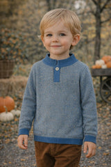 Striped Up Collar Sweater