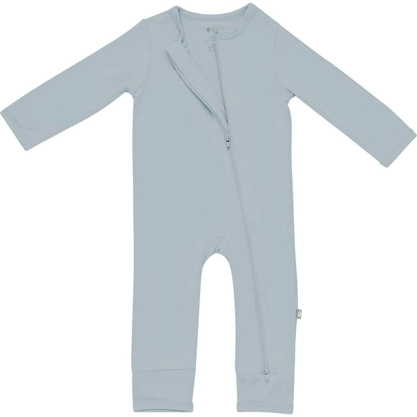 Zippered Romper, Fog