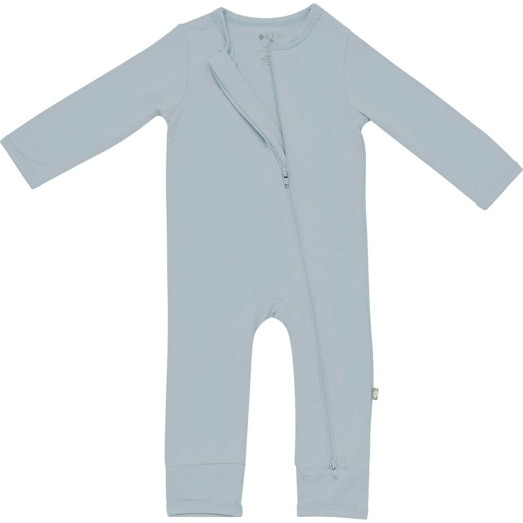 Zippered Romper, Fog