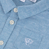 TARTINE ET CHOCOLAT Melange Linen Baby Overshirt - Nuage
