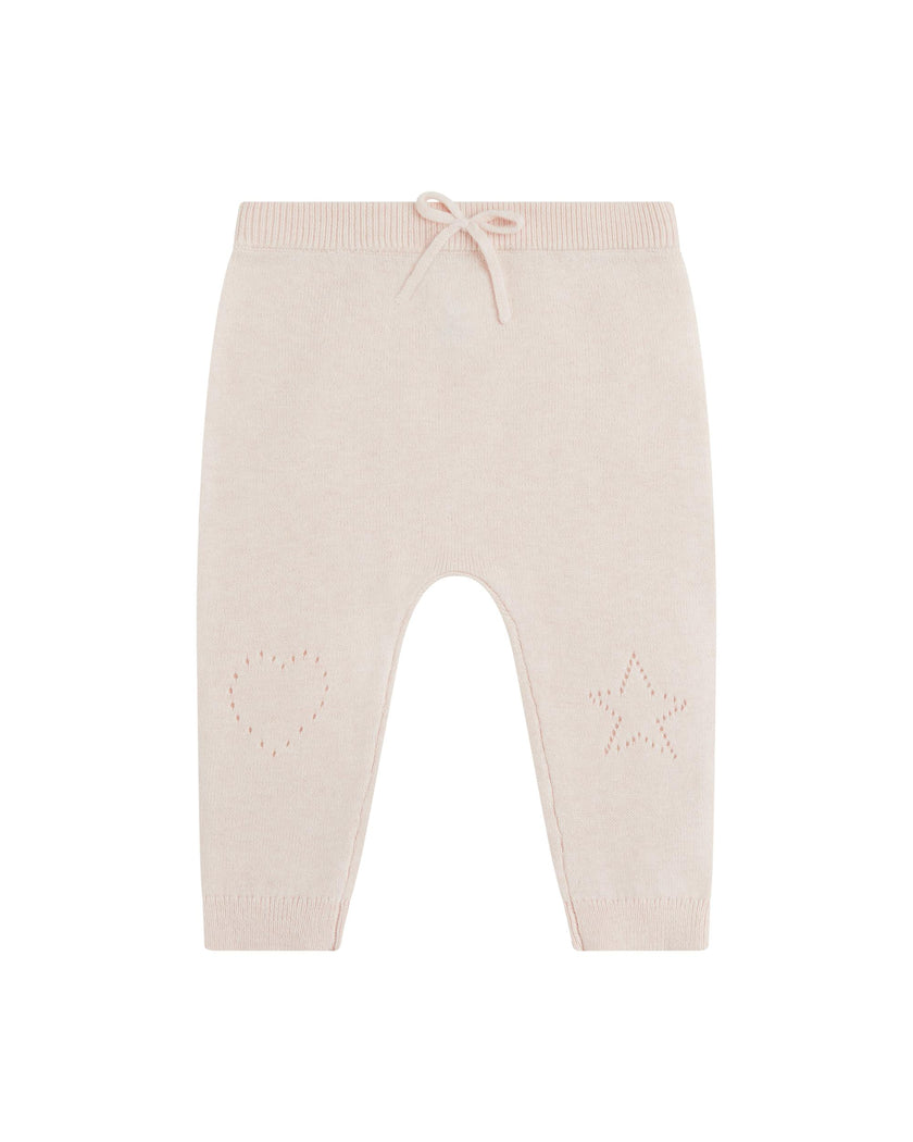 Pointelle Heart Crawler Set - Pink