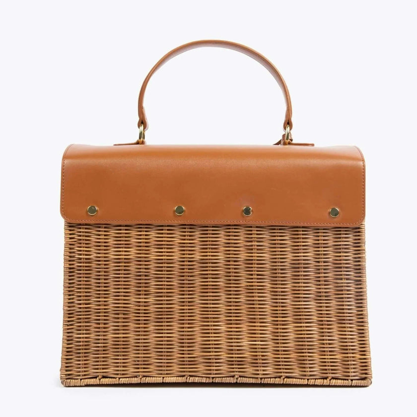 THE LARGE LUNCHER - BROWN WICKER