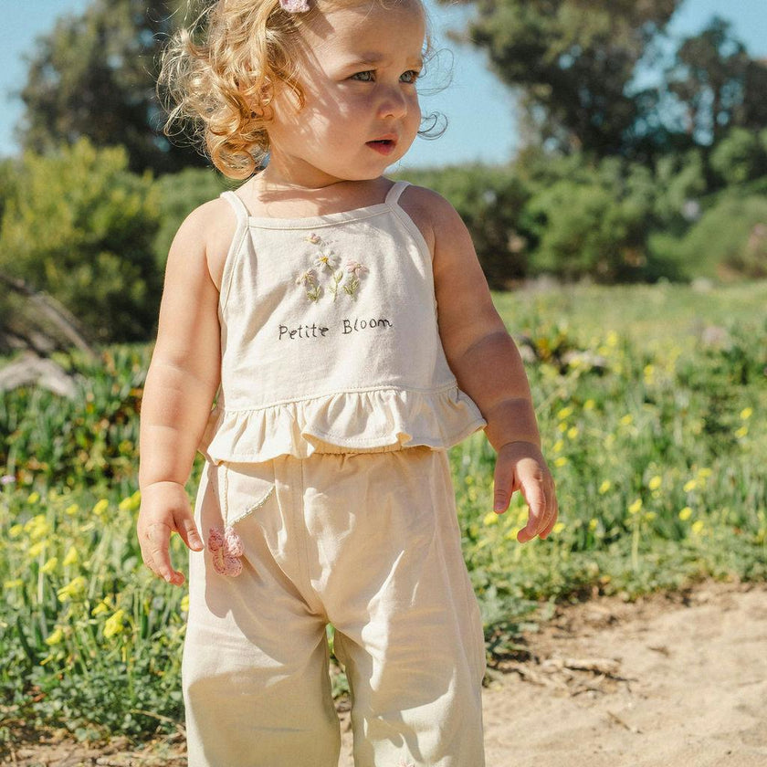 Wide-Leg Pant Set in Petite Bloom
