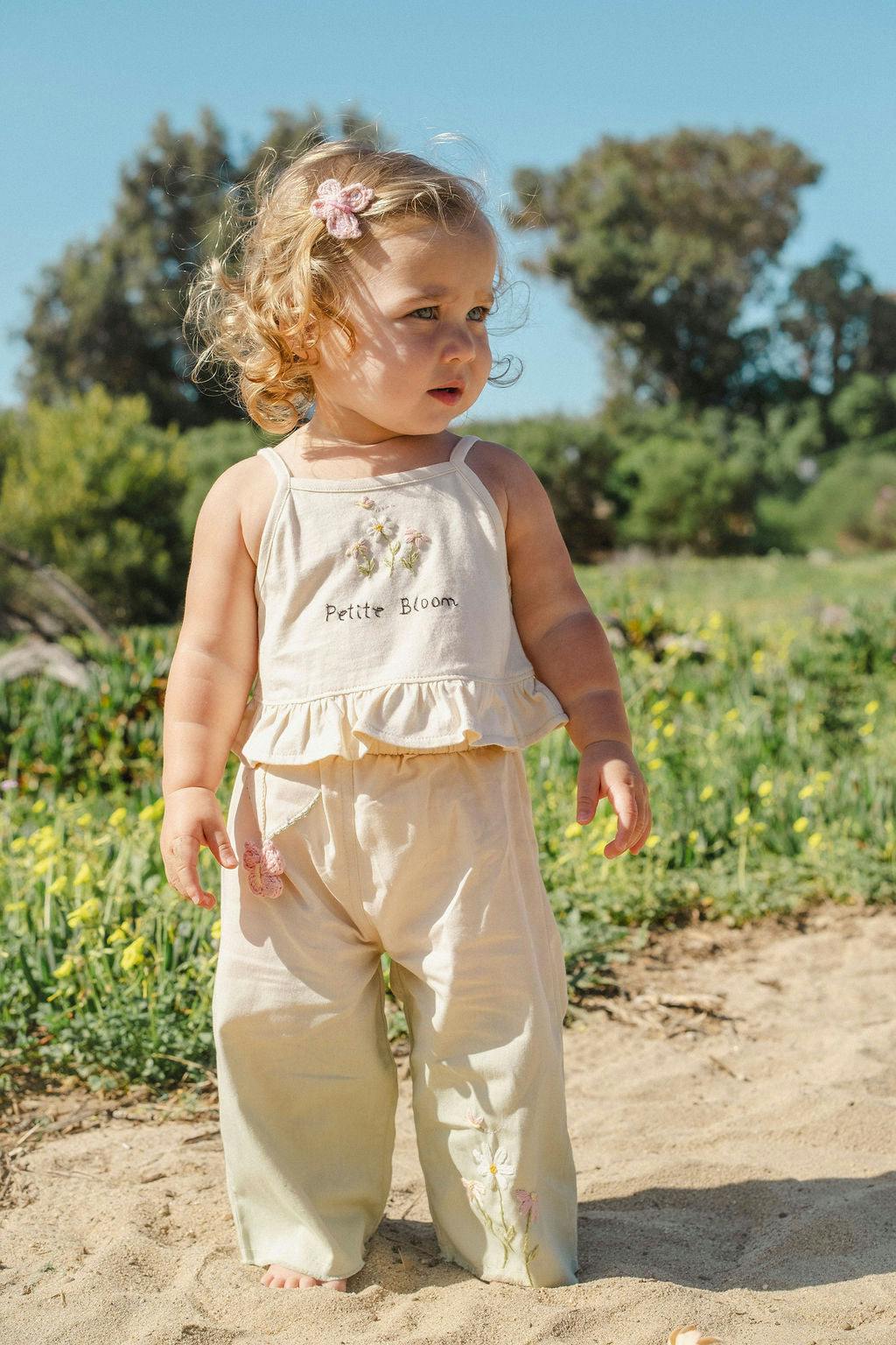 Wide-Leg Pant Set in Petite Bloom