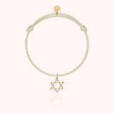 Symbolic Star of David Cord Bracelet, 14k Gold-Filled