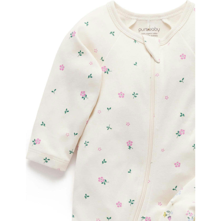 Printed Zip Growsuit Pack Cherry Blossom Print