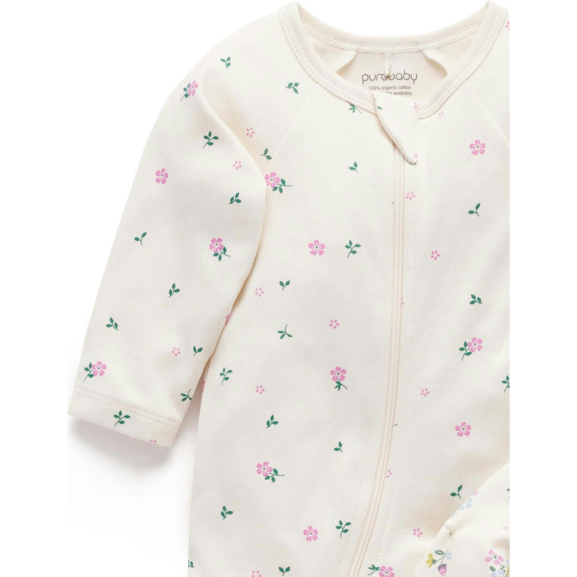 Printed Zip Growsuit Pack Cherry Blossom Print