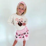 Coquette Football Patch Sweatshirt - Natural