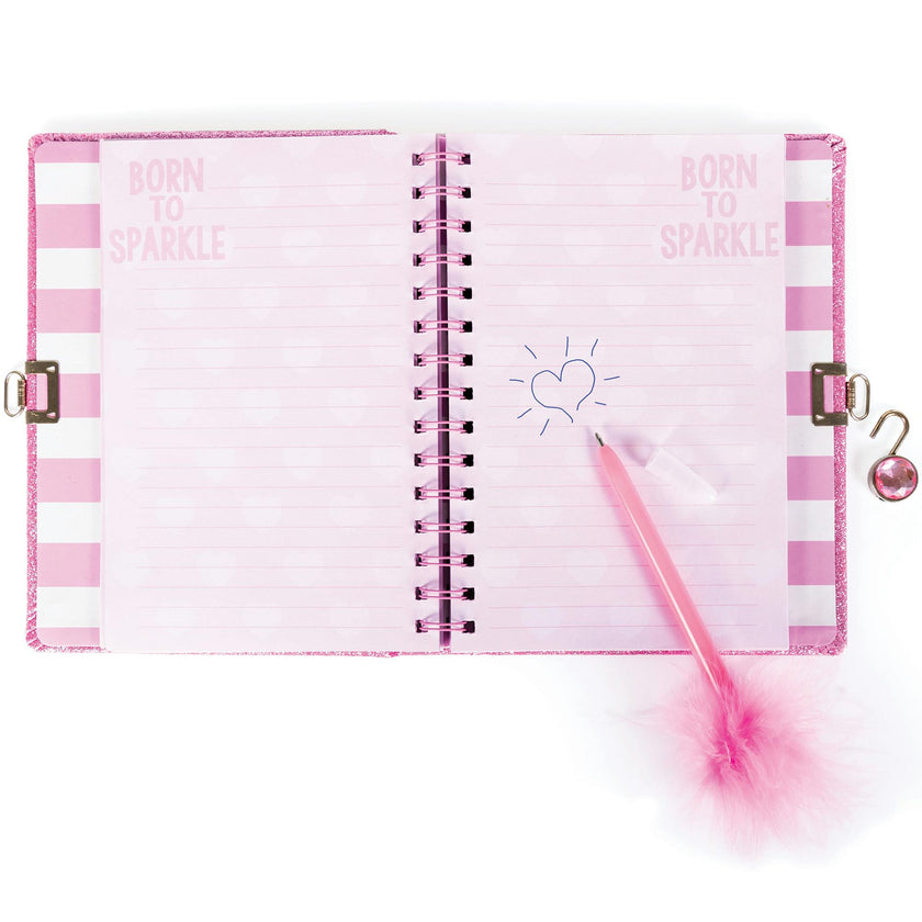 G&G: Locking Journal Set - Born To Sparkle Glitter