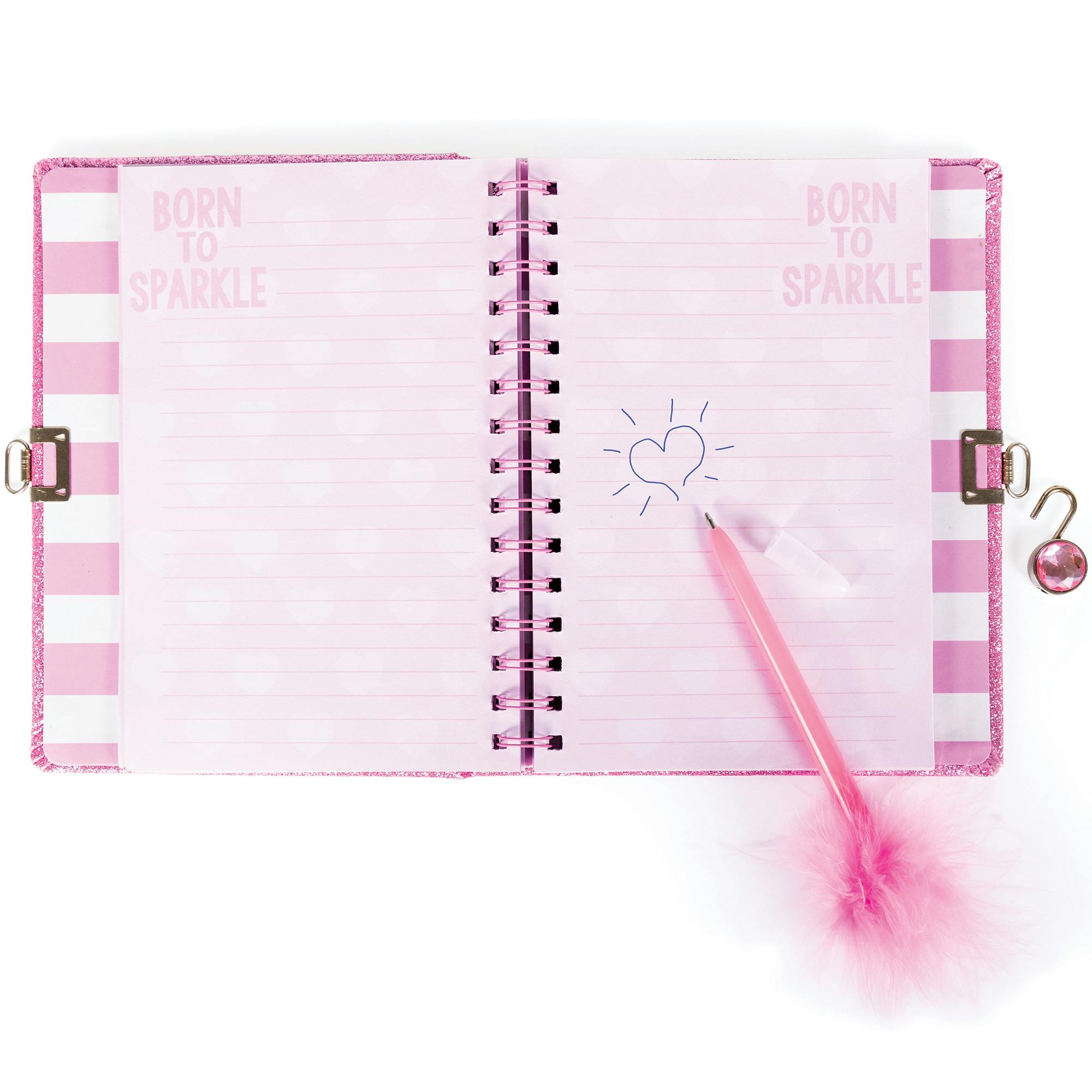 G&G: Locking Journal Set - Born To Sparkle Glitter
