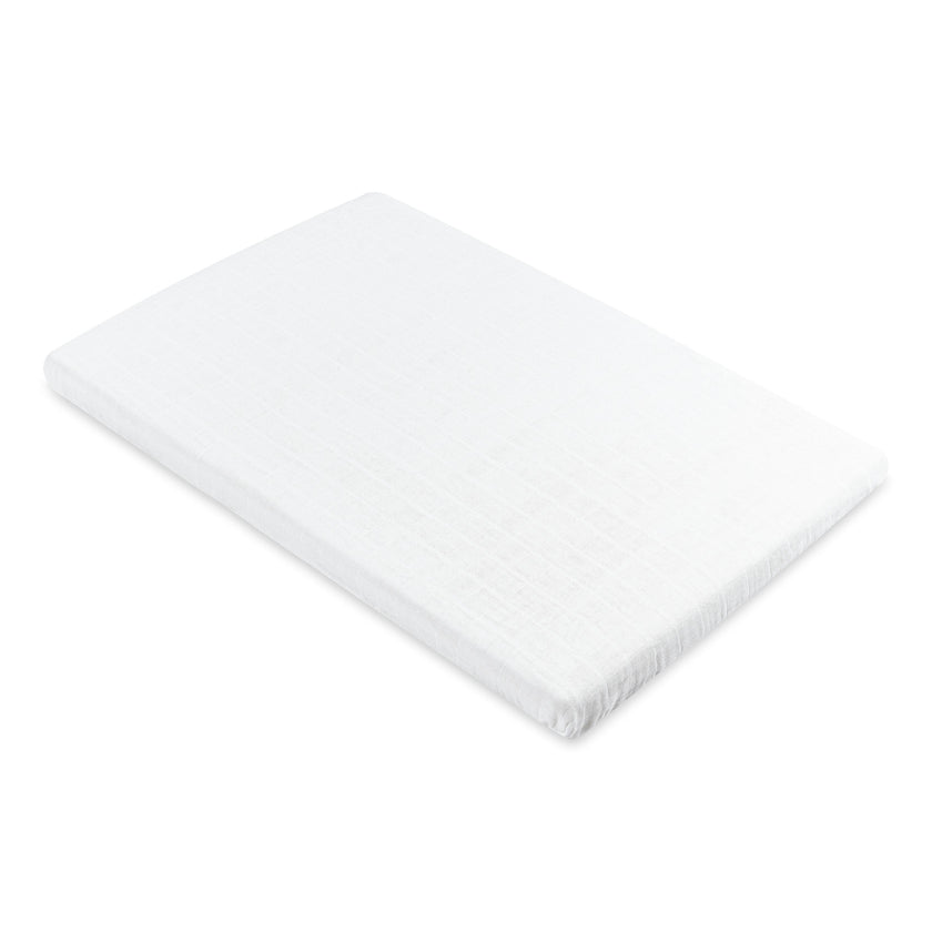 All-Stages Bassinet Sheet in GOTS Certified Organic Muslin Cotton