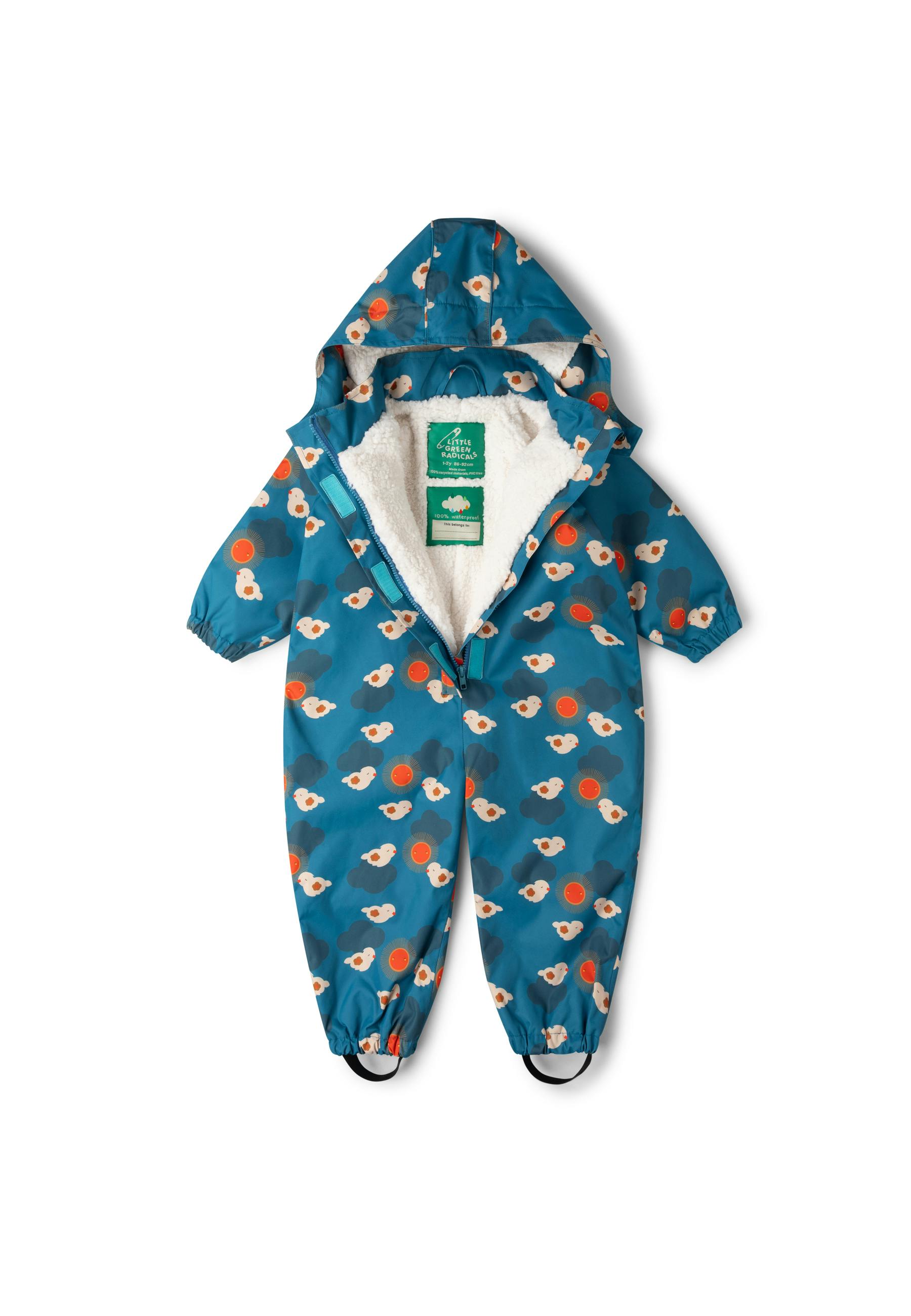Sun Birds Recycled Waterproof Winter Suit, Blue